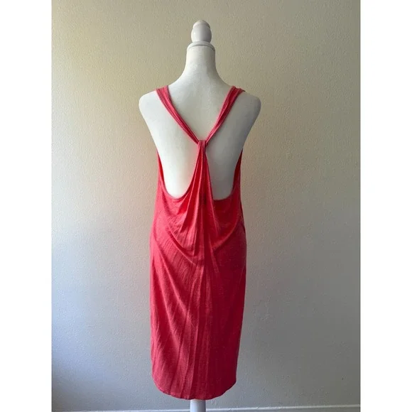 Anthropologie Saturday Sunday Coral Tank Midi Dress Racerback Casual Travel Sz M - Picture 3 of 10